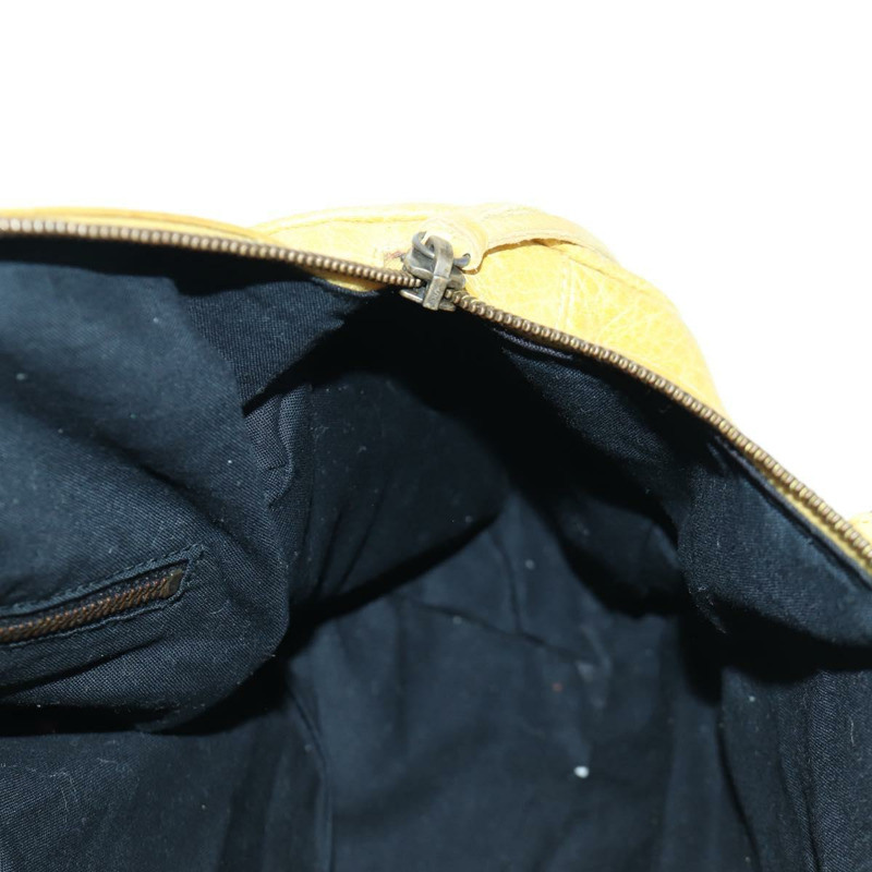 【日本直送】BALENCIAGA Zizy 手提包,皮革材質,兩用,黃色,貨號 128523,正品 am11049V-24