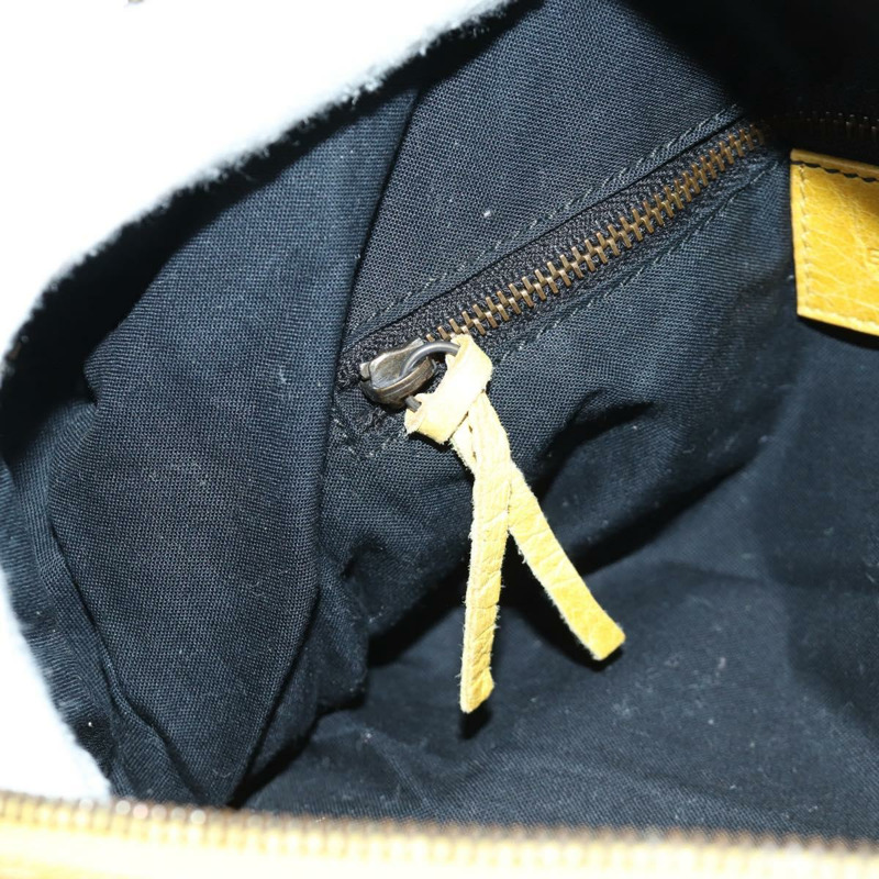 【日本直送】BALENCIAGA Zizy 手提包,皮革材質,兩用,黃色,貨號 128523,正品 am11049V-25