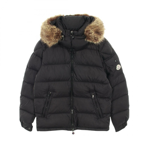 MONCLER MAYAF 帶帽羽絨外套 尼龍 黑色 #1 二手 男款