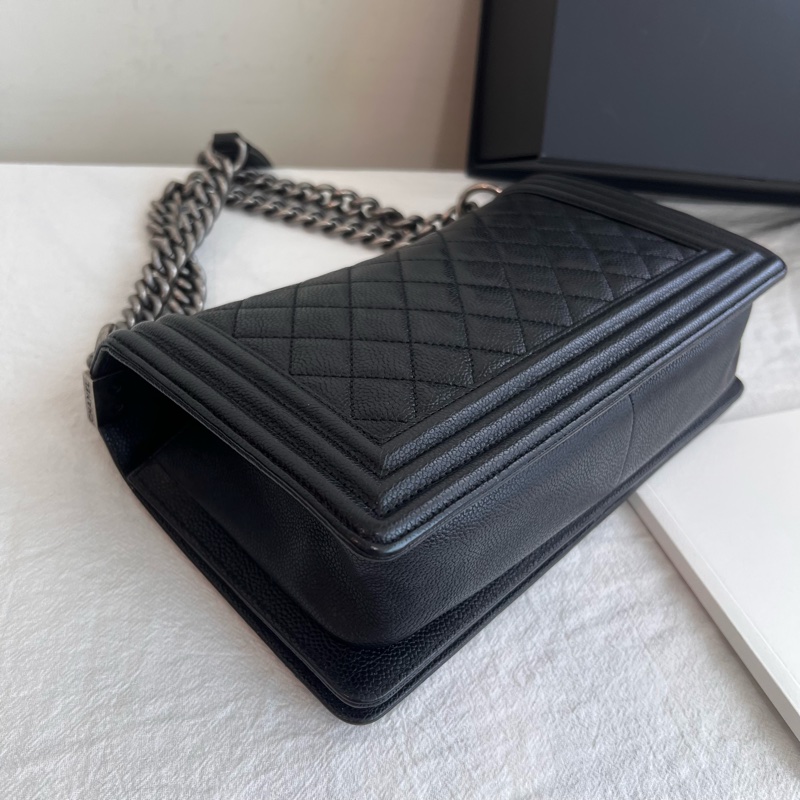 ෆ Chanel boy25荔枝復古銀-6