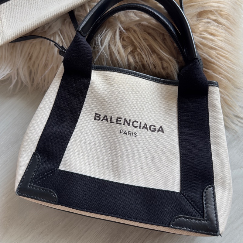 BALENCIAGA 帆布超輕量手提肩背包-內附小包可拆卸-5