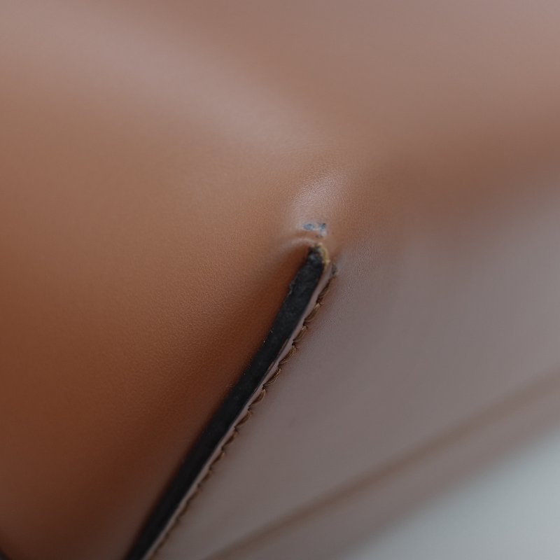 Fendi 芬迪 8BL 中型 By The Way 焦糖色 Logo 牛皮 波士頓包 手提包 斜挎包-13