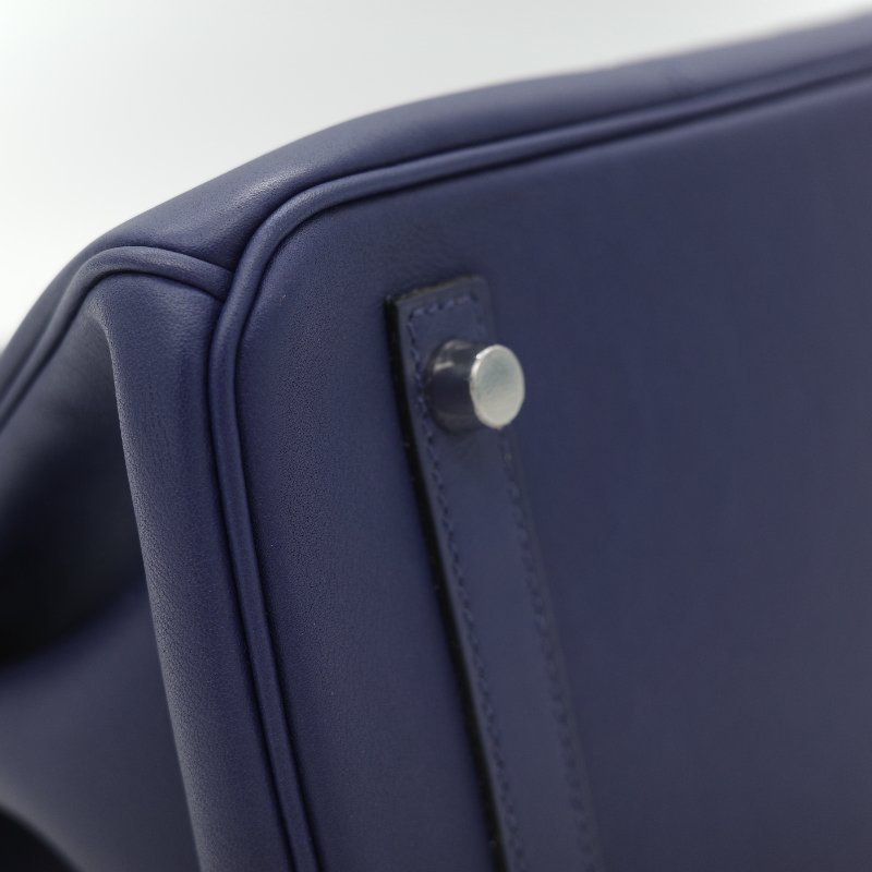 全套全配♥️ Hermès 愛馬仕 限量款 Birkin 30 菱格紋 編織皮革 Epsom皮 銀扣 手提 柏金包 D 刻-9