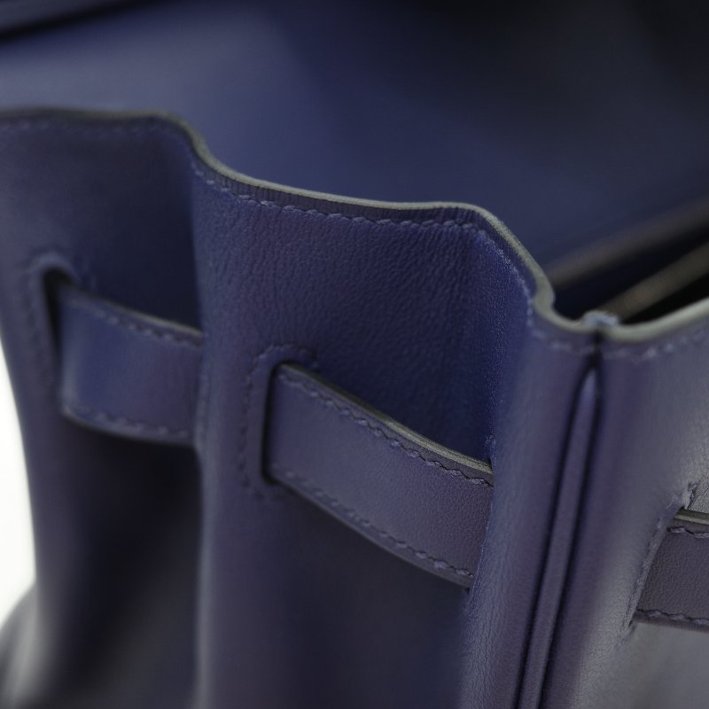 全套全配♥️ Hermès 愛馬仕 限量款 Birkin 30 菱格紋 編織皮革 Epsom皮 銀扣 手提 柏金包 D 刻-21