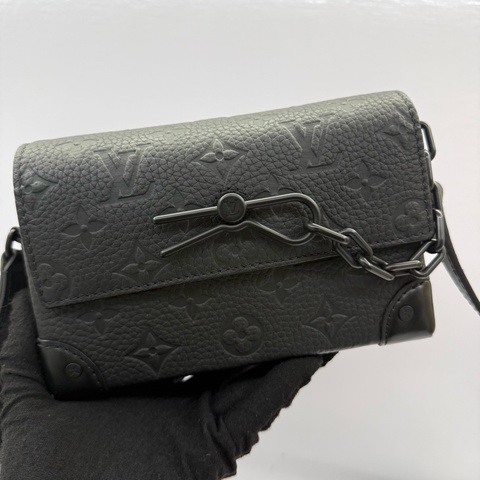 LOUIS VUITTON 路易威登 STEAMER 隨身錢包 斜背包 Monogram Taurillon M81746