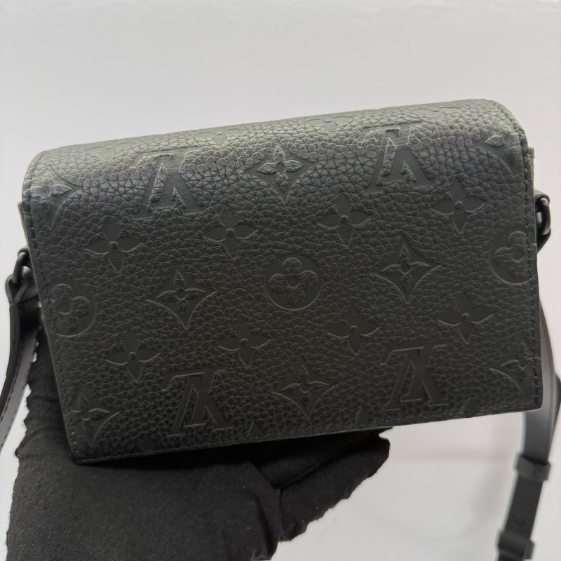 LOUIS VUITTON 路易威登 STEAMER 隨身錢包 斜背包 Monogram Taurillon M81746-1