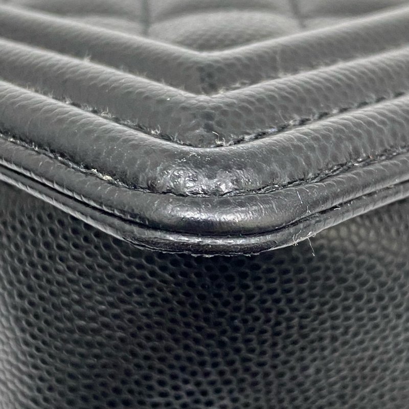 △ Chanel 香奈兒 Black Caviar Skin Gold Tone Metal Boy 25 Chain Shoulder Bag No.27 A67086 黑色粒紋小牛皮金色金屬鎖鏈肩背袋No.27 - 267005391-9