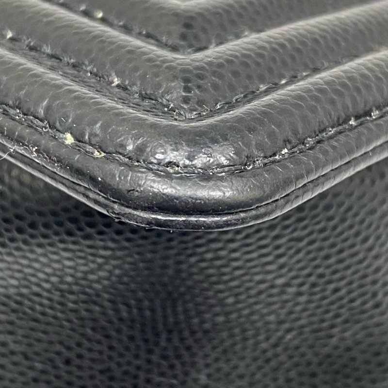 △ Chanel 香奈兒 Black Caviar Skin Gold Tone Metal Boy 25 Chain Shoulder Bag No.27 A67086 黑色粒紋小牛皮金色金屬鎖鏈肩背袋No.27 - 267005391-10