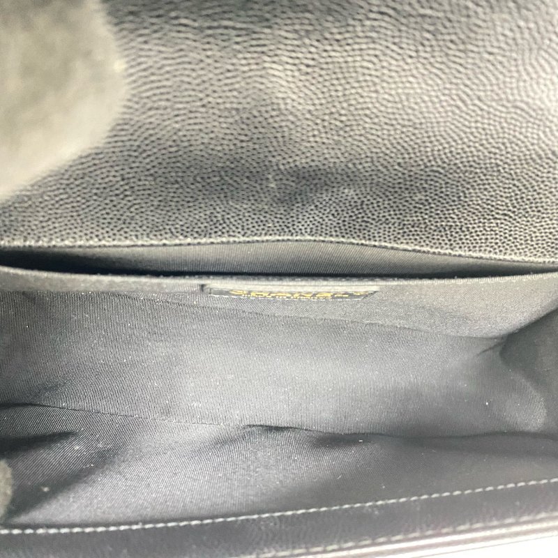 △ Chanel 香奈兒 Black Caviar Skin Gold Tone Metal Boy 25 Chain Shoulder Bag No.27 A67086 黑色粒紋小牛皮金色金屬鎖鏈肩背袋No.27 - 267005391-16