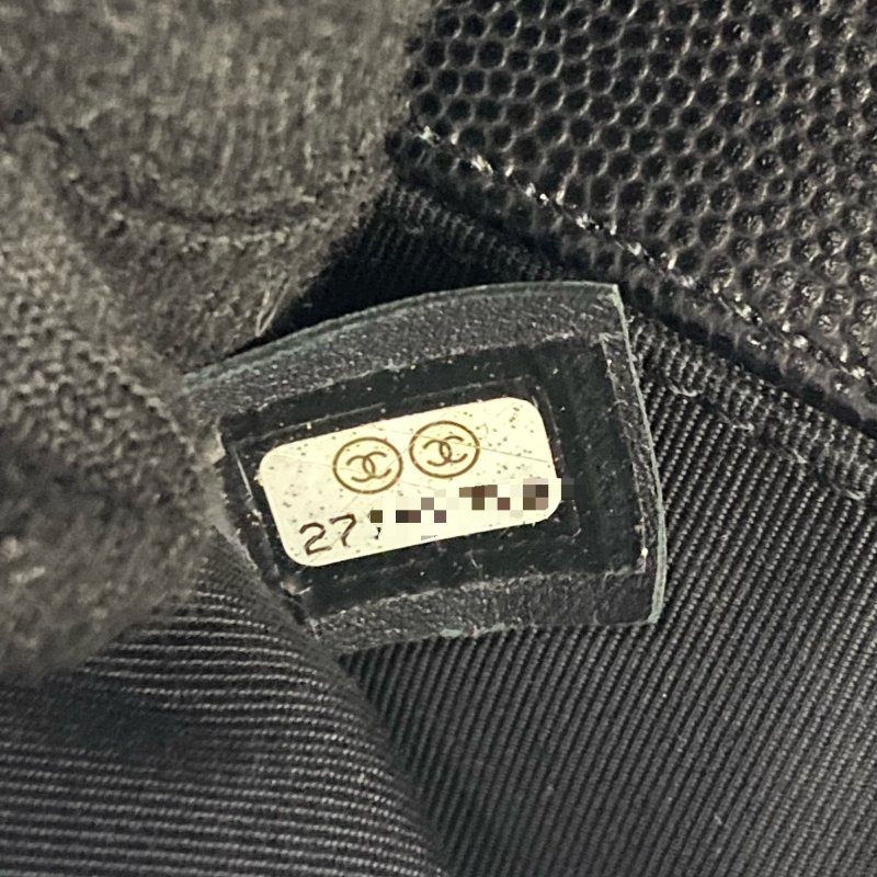 △ Chanel 香奈兒 Black Caviar Skin Gold Tone Metal Boy 25 Chain Shoulder Bag No.27 A67086 黑色粒紋小牛皮金色金屬鎖鏈肩背袋No.27 - 267005391-20