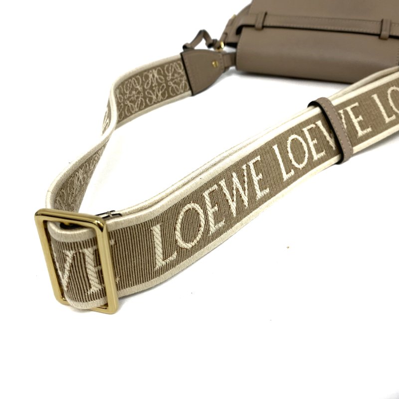 △ Loewe 羅意威 Beige Calfskin Mini Gate Dual Shoulder Bag 淺褐色小牛皮肩背袋 - 267005285-7
