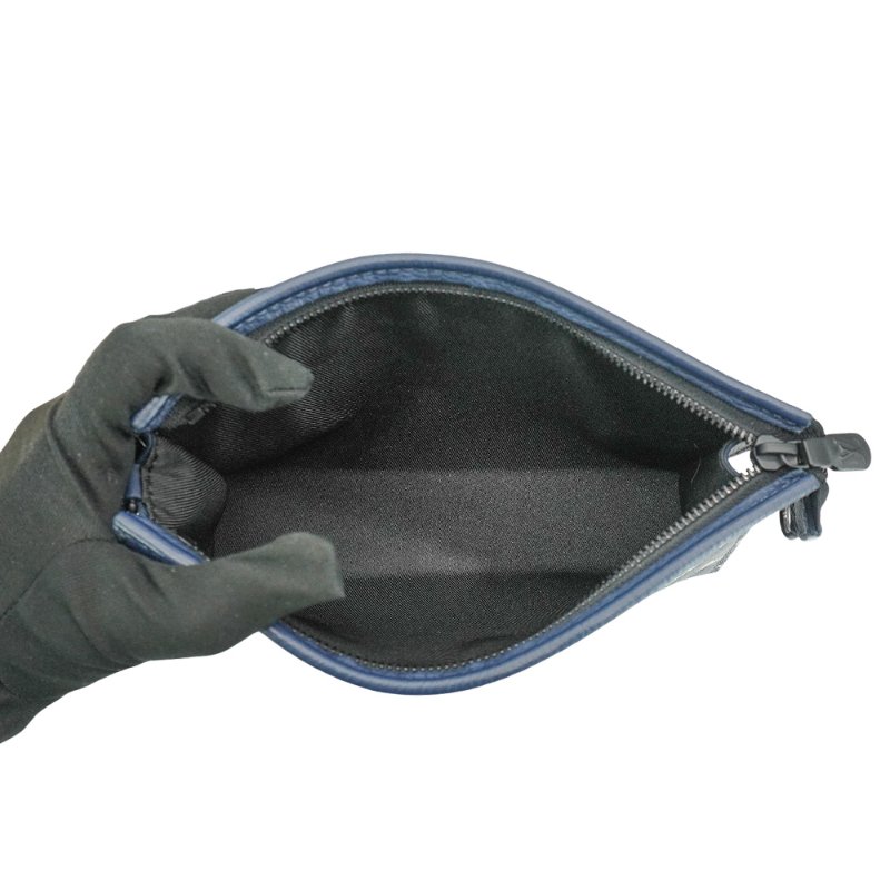 Louis Vuitton Gaston 壓紋牛皮二合一斜背包(M83384-藍)-4