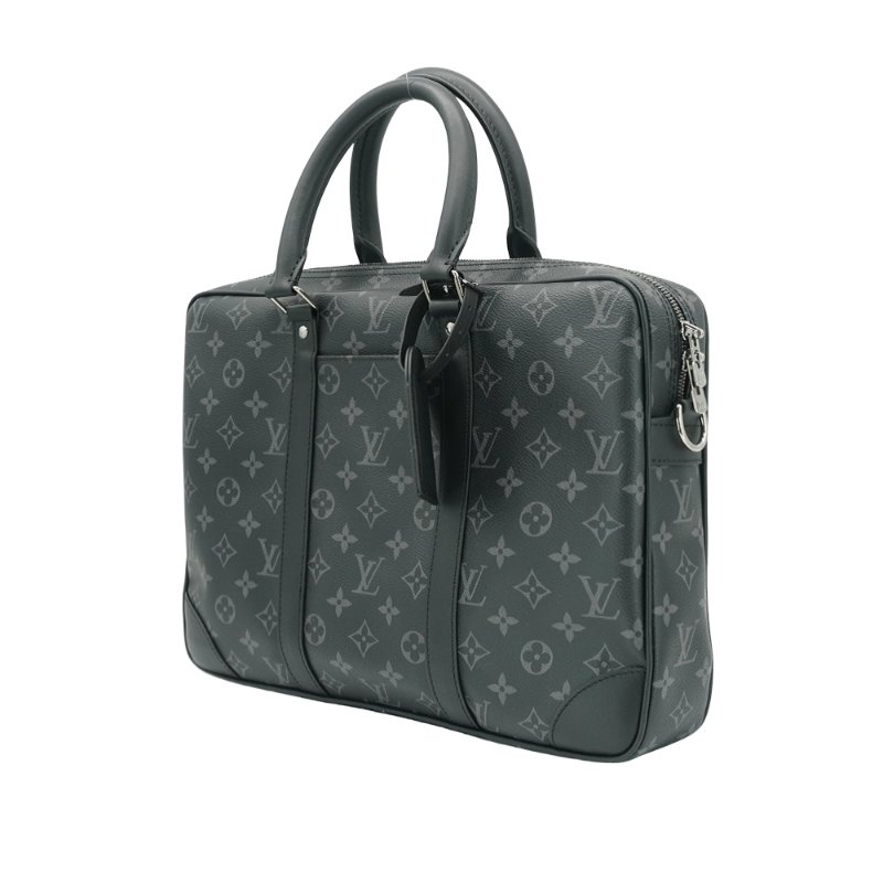 Louis Vuitton Porte-Documents Voyage PM Eclipse帆布二用公事包(M46457-黑灰)-1
