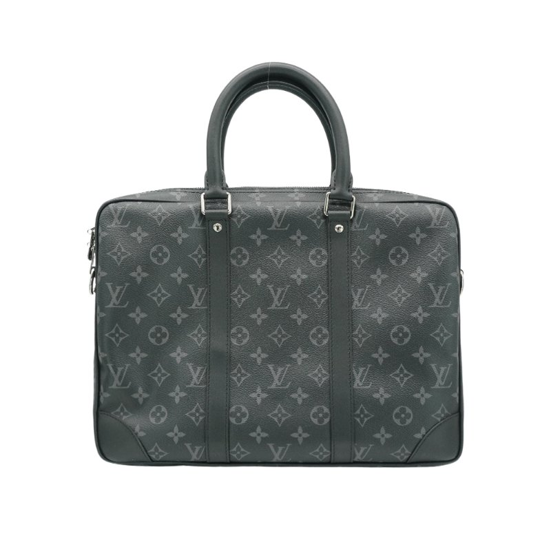 Louis Vuitton Porte-Documents Voyage PM Eclipse帆布二用公事包(M46457-黑灰)-2