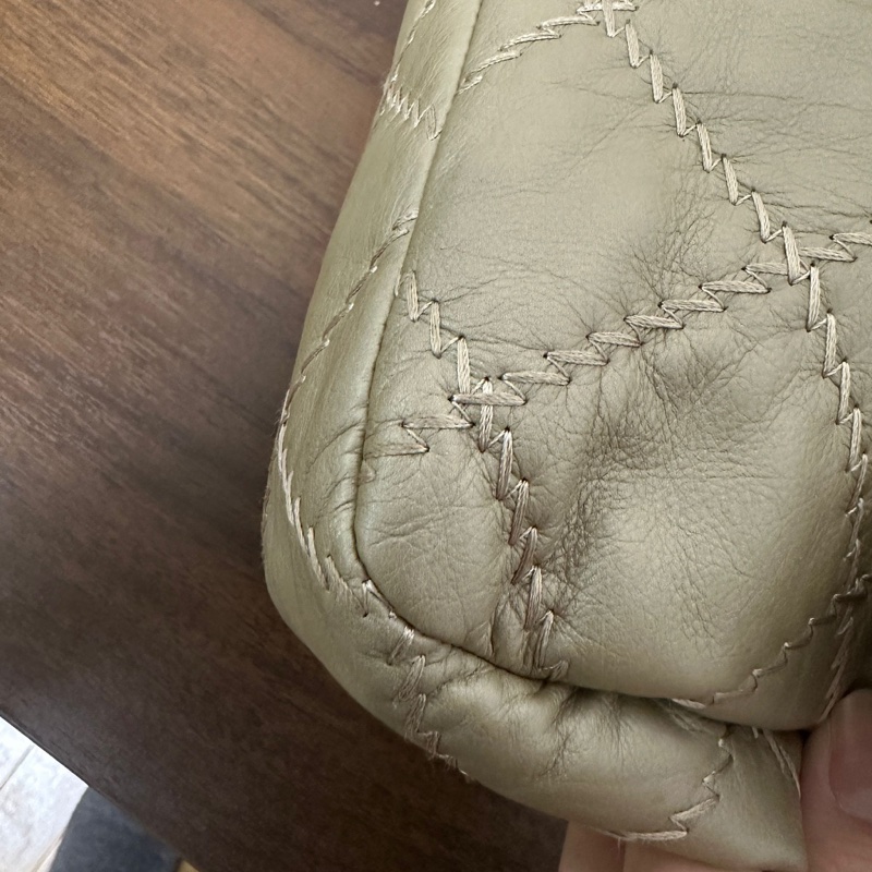 Chanel 橄欖綠銀釦CF-4