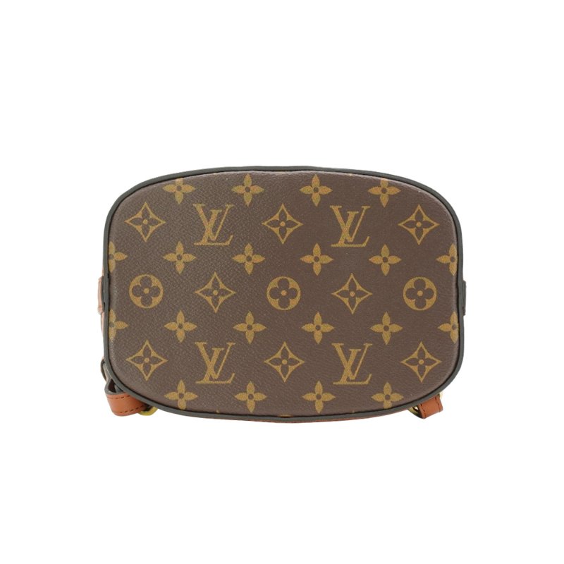 Louis Vuitton Dauphine 帆布金釦後背包(M45142-咖)-3