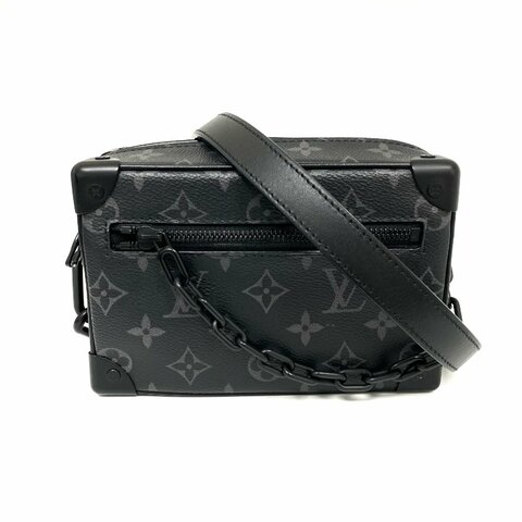 △ Louis Vuitton 路易威登 Black Coated Canvas Monogram Mini Soft Trunk Eclipse Crossbody M44735 黑色塗層帆布經典老花斜背袋 - 267004756