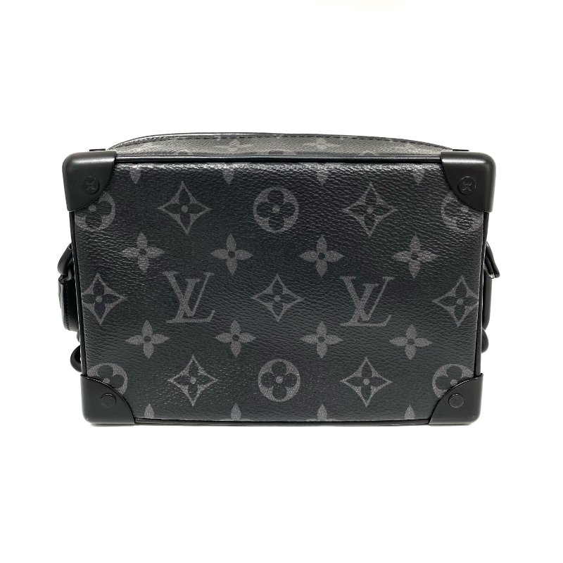 △ Louis Vuitton 路易威登 Black Coated Canvas Monogram Mini Soft Trunk Eclipse Crossbody M44735 黑色塗層帆布經典老花斜背袋 - 267004756-1