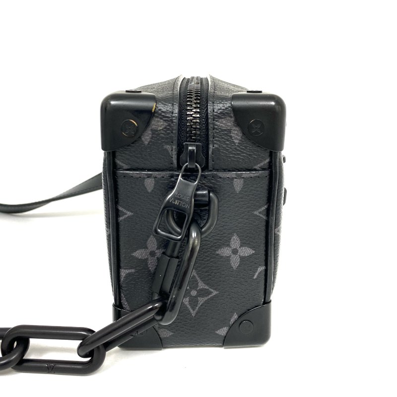 △ Louis Vuitton 路易威登 Black Coated Canvas Monogram Mini Soft Trunk Eclipse Crossbody M44735 黑色塗層帆布經典老花斜背袋 - 267004756-3
