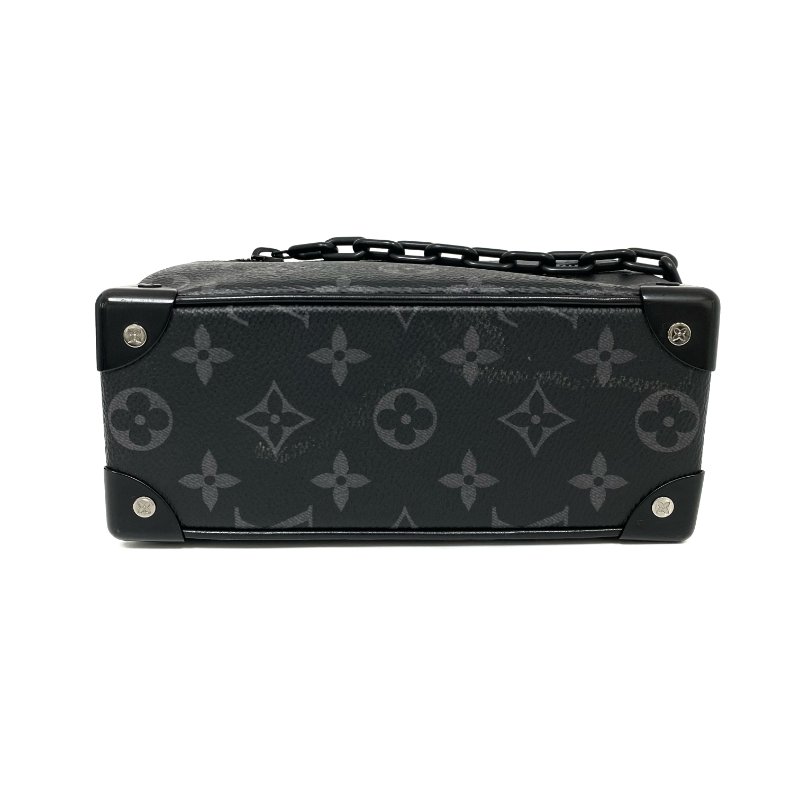 △ Louis Vuitton 路易威登 Black Coated Canvas Monogram Mini Soft Trunk Eclipse Crossbody M44735 黑色塗層帆布經典老花斜背袋 - 267004756-4