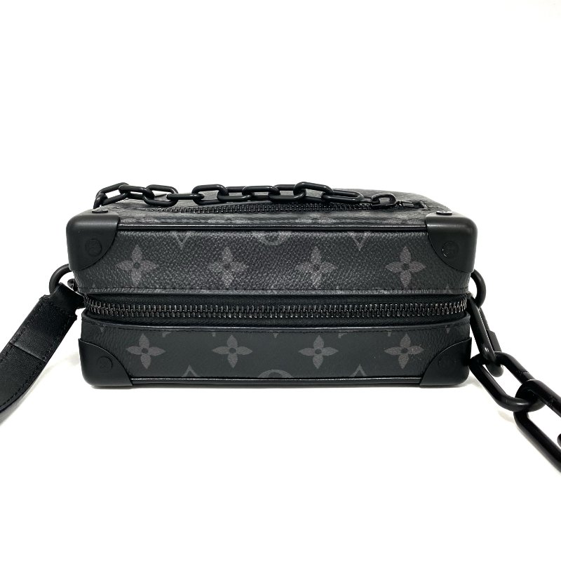△ Louis Vuitton 路易威登 Black Coated Canvas Monogram Mini Soft Trunk Eclipse Crossbody M44735 黑色塗層帆布經典老花斜背袋 - 267004756-5