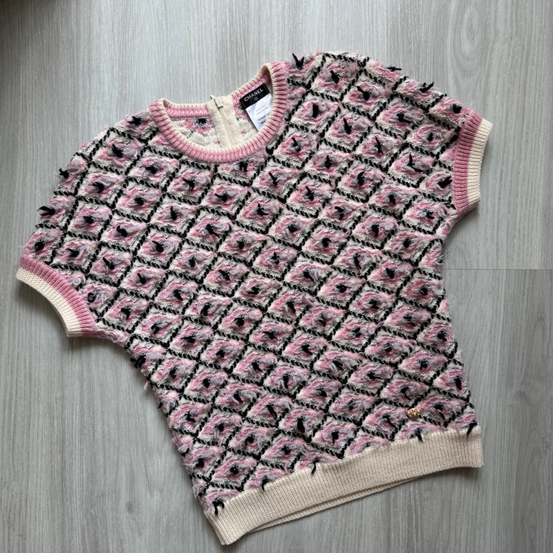 CHANEL經典Tweed 粗花呢材質優雅百搭上衣-1