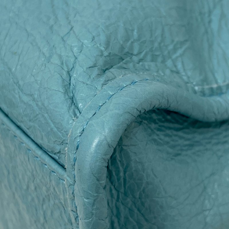 △ Balenciaga 巴黎世家 Blue Goatskin Mini City 2 Way Bag 300295 藍色山羊皮兩用袋 - 267004471-11