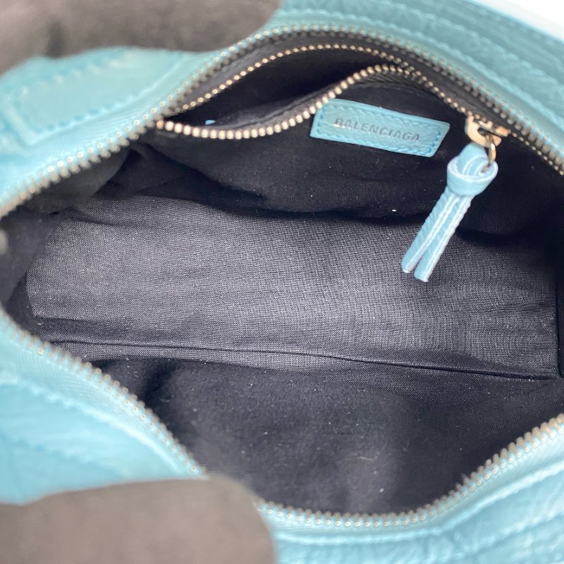 △ Balenciaga 巴黎世家 Blue Goatskin Mini City 2 Way Bag 300295 藍色山羊皮兩用袋 - 267004471-13