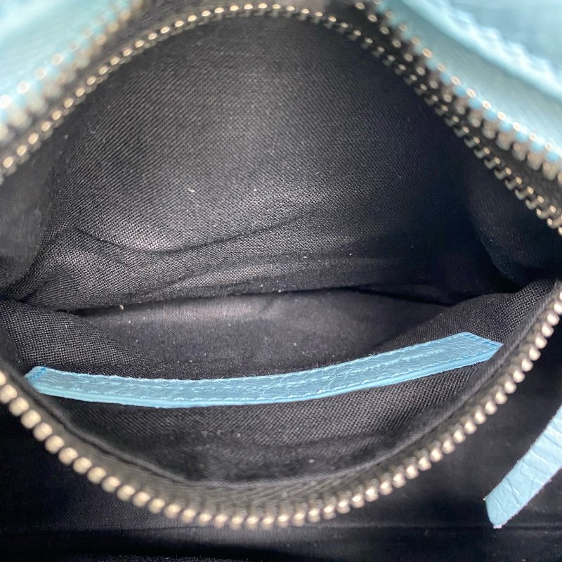 △ Balenciaga 巴黎世家 Blue Goatskin Mini City 2 Way Bag 300295 藍色山羊皮兩用袋 - 267004471-15