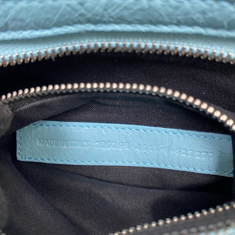 △ Balenciaga 巴黎世家 Blue Goatskin Mini City 2 Way Bag 300295 藍色山羊皮兩用袋 - 267004471-16