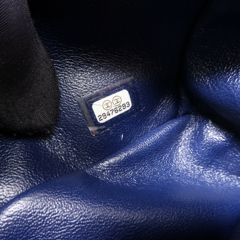 CHANEL 羊皮皮革Mini Classic 20銀扣鏈帶肩背袋-7