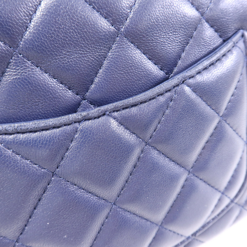 CHANEL 羊皮皮革Mini Classic 20銀扣鏈帶肩背袋-14