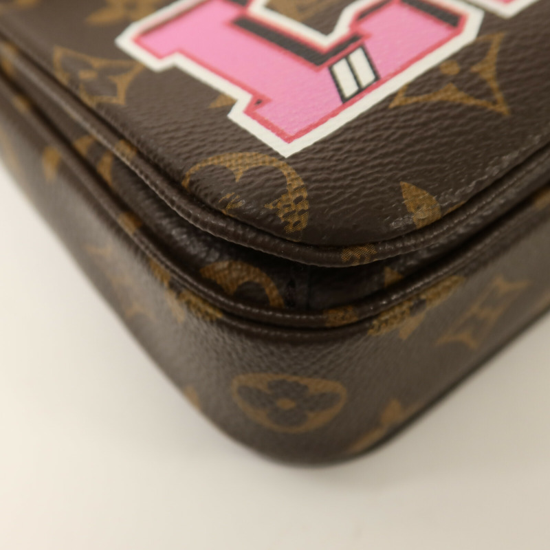LOUIS VUITTON Monogram Patches Pochette Metis金扣手挽肩背兩用袋-10