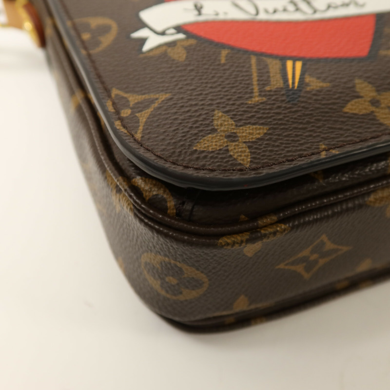 LOUIS VUITTON Monogram Patches Pochette Metis金扣手挽肩背兩用袋-12