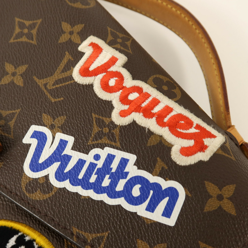 LOUIS VUITTON Monogram Patches Pochette Metis金扣手挽肩背兩用袋-14