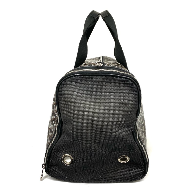 △ Goyard 高雅德 Black Coated Canvas Voltigeur MM Luxury Pet Carrier Bag 黑色塗層帆布寵物袋 - 267004382-2