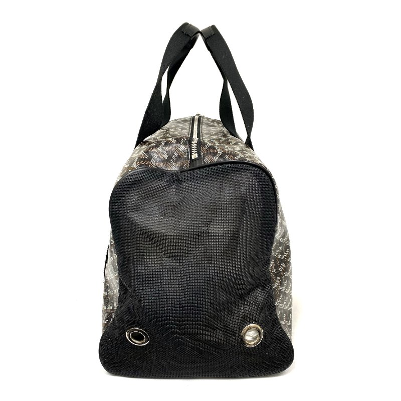 △ Goyard 高雅德 Black Coated Canvas Voltigeur MM Luxury Pet Carrier Bag 黑色塗層帆布寵物袋 - 267004382-3