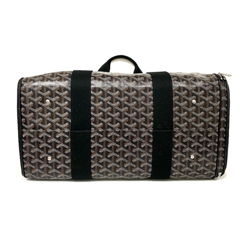△ Goyard 高雅德 Black Coated Canvas Voltigeur MM Luxury Pet Carrier Bag 黑色塗層帆布寵物袋 - 267004382-4