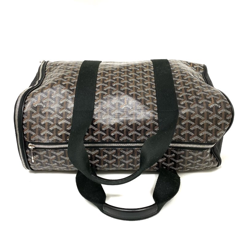 △ Goyard 高雅德 Black Coated Canvas Voltigeur MM Luxury Pet Carrier Bag 黑色塗層帆布寵物袋 - 267004382-5
