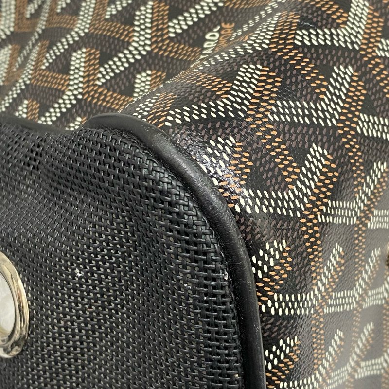 △ Goyard 高雅德 Black Coated Canvas Voltigeur MM Luxury Pet Carrier Bag 黑色塗層帆布寵物袋 - 267004382-7