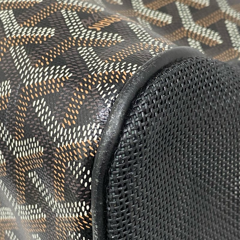 △ Goyard 高雅德 Black Coated Canvas Voltigeur MM Luxury Pet Carrier Bag 黑色塗層帆布寵物袋 - 267004382-10