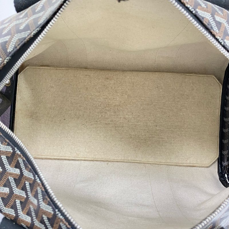 △ Goyard 高雅德 Black Coated Canvas Voltigeur MM Luxury Pet Carrier Bag 黑色塗層帆布寵物袋 - 267004382-12