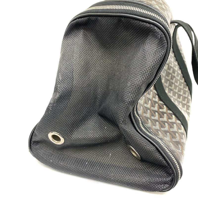 △ Goyard 高雅德 Black Coated Canvas Voltigeur MM Luxury Pet Carrier Bag 黑色塗層帆布寵物袋 - 267004382-14