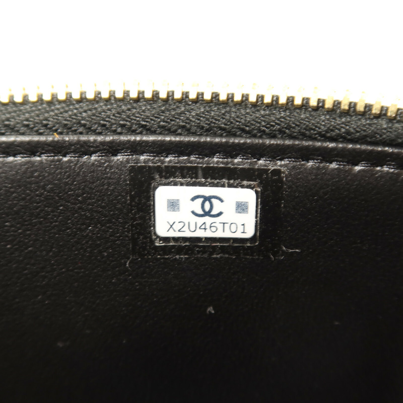 CHANEL 牛皮皮革Vanity Case金扣鏈帶肩背袋-6