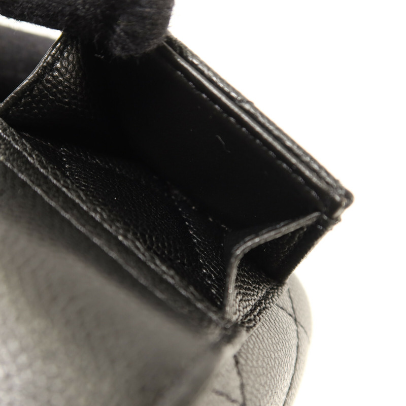 CHANEL 牛皮皮革Vanity Case金扣鏈帶肩背袋-15