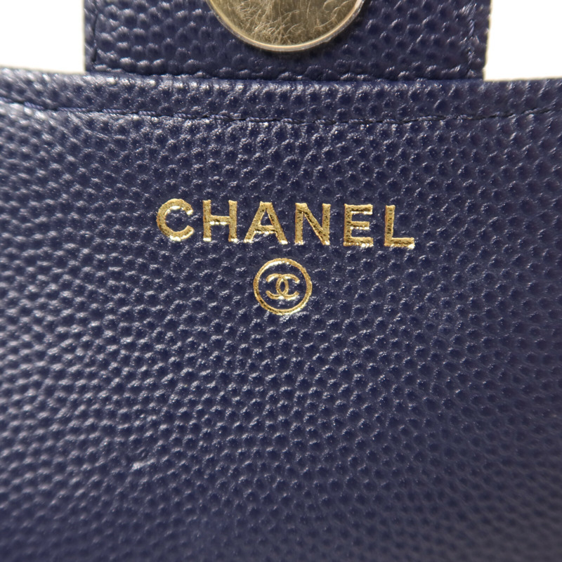 CHANEL 牛皮皮革Phone Case Bag金扣鏈帶肩背袋-6