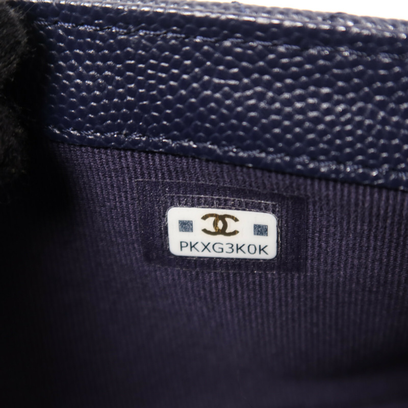 CHANEL 牛皮皮革Phone Case Bag金扣鏈帶肩背袋-8