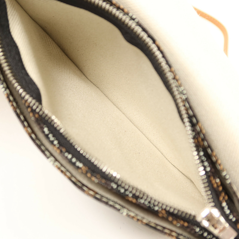 GOYARD 塗層帆布Plumet Pocket Wallet銀扣肩背袋-5