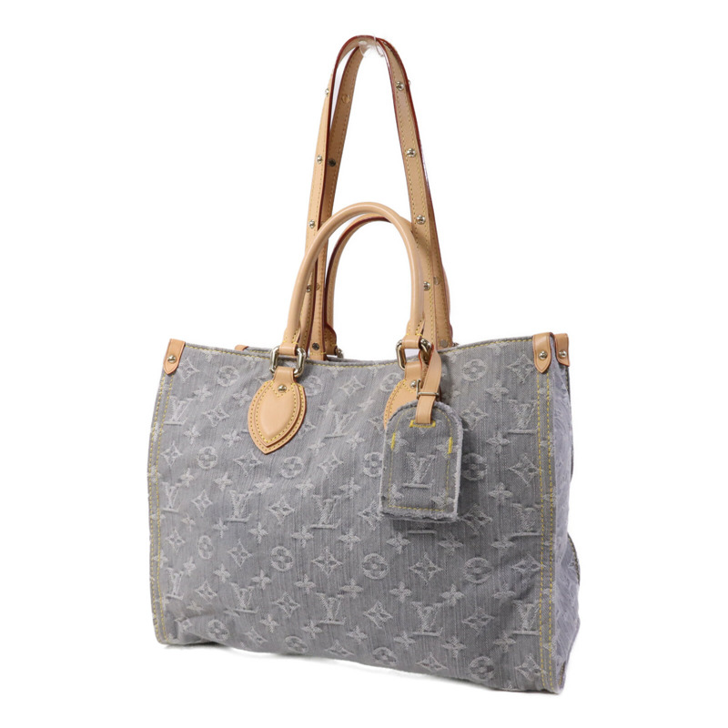 LOUIS VUITTON Monogram Denim On The Go MM金扣手挽肩背兩用袋-2