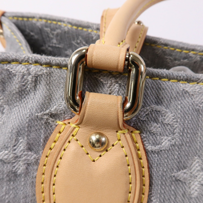 LOUIS VUITTON Monogram Denim On The Go MM金扣手挽肩背兩用袋-6